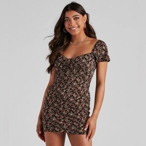 Windsor Floral Black Dress